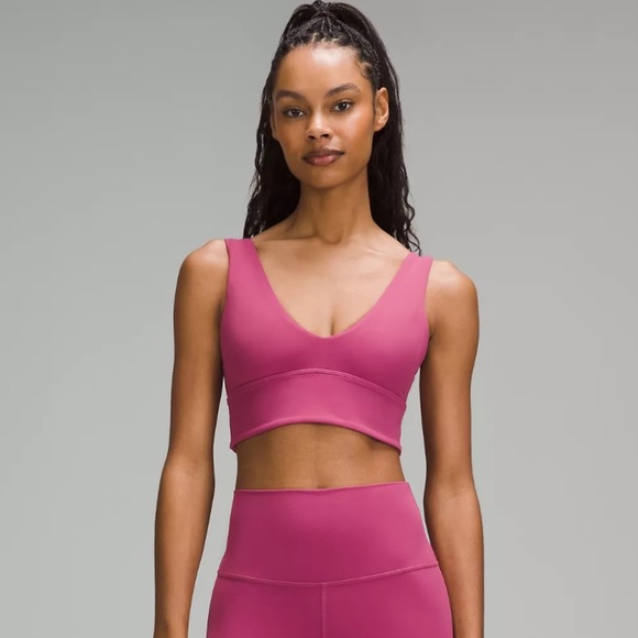🆕Lululemon Align V-Neck Bra, A/B Cup Size 6 in Washed Mauve - Picture 9 of 15